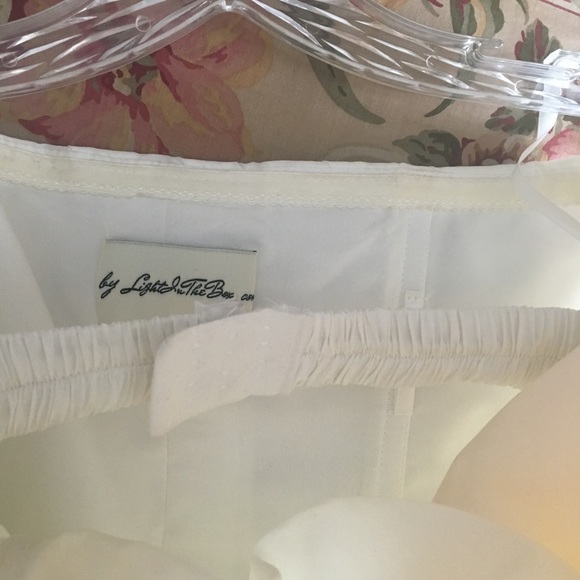 Custom Strapless Wedding Dress - white trumpet/flare floor length gown - Picture 6 of 7